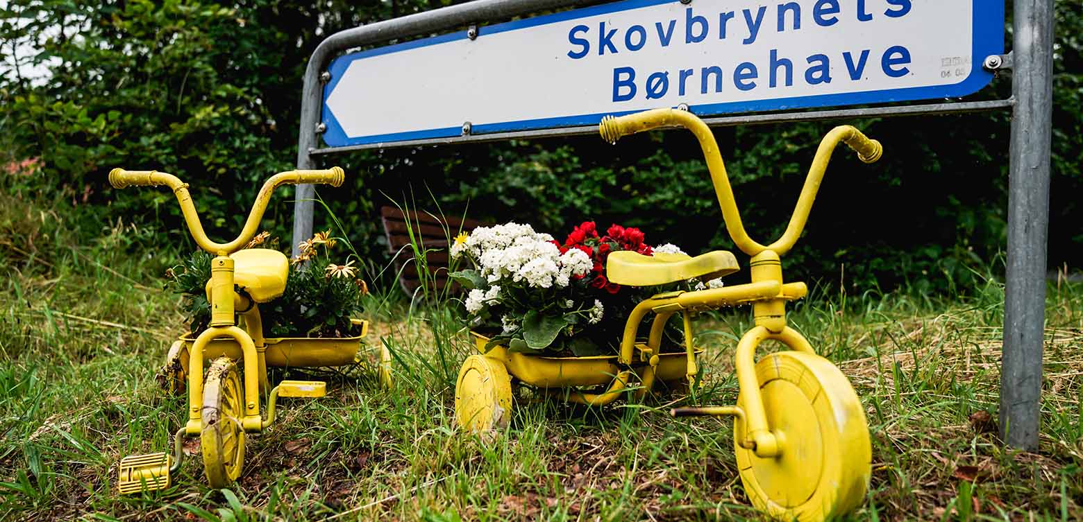 Fine små cykler ved Skovbrynents Børnehave