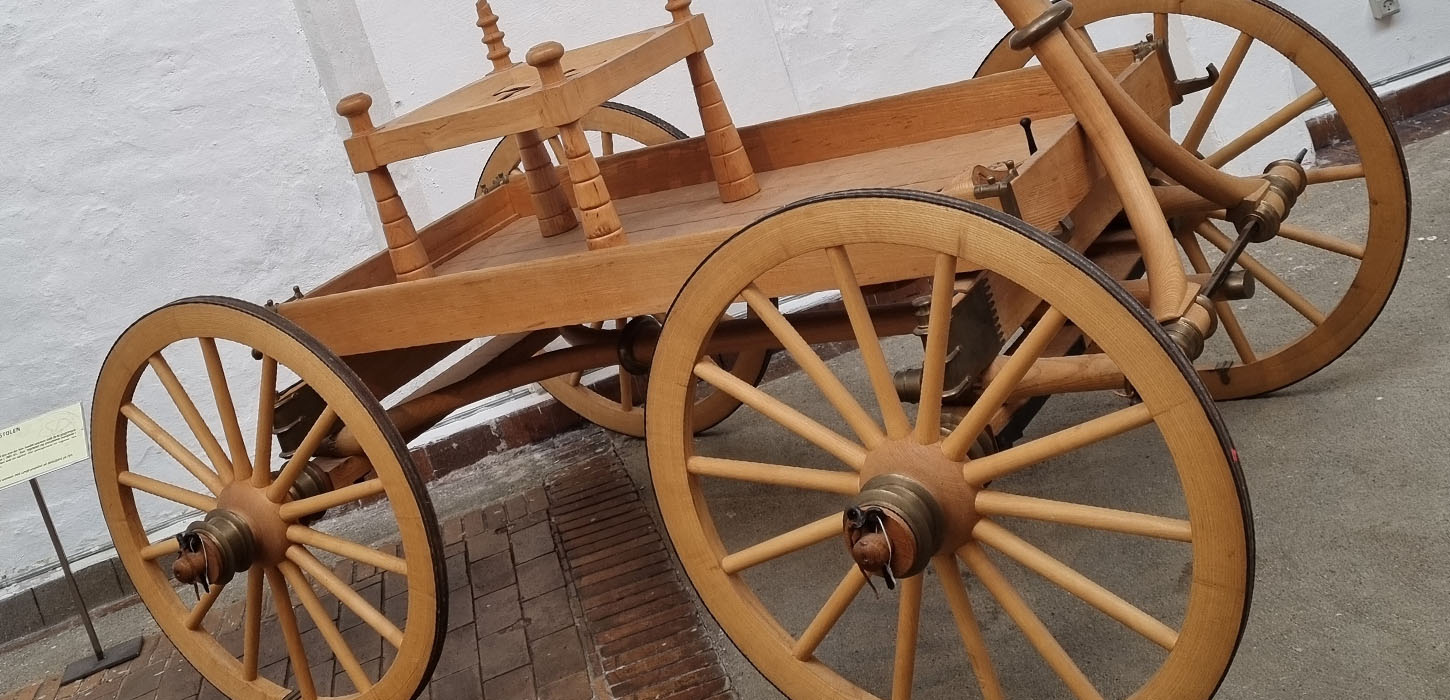 En rekonstruktion af vognen. Vognen kan i dag ses ved Slesvigske Vognsamling..