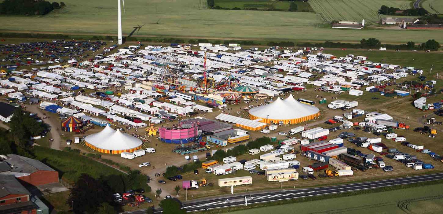 Ørbæk Marked set fra luften