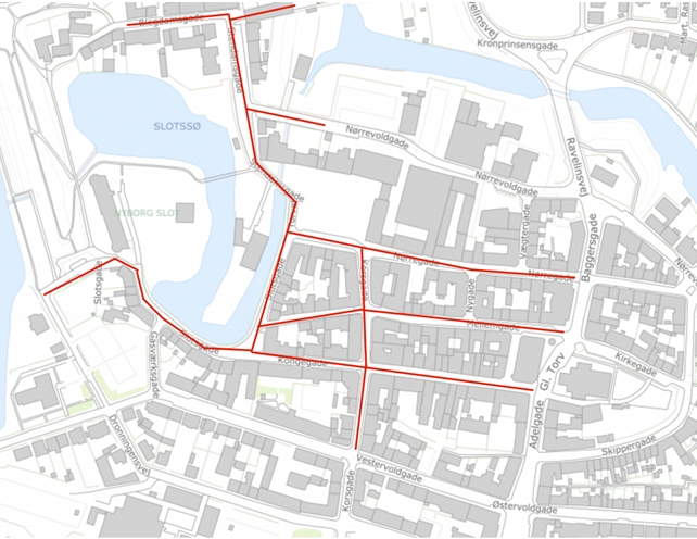 Vejafspærringer til Danehof