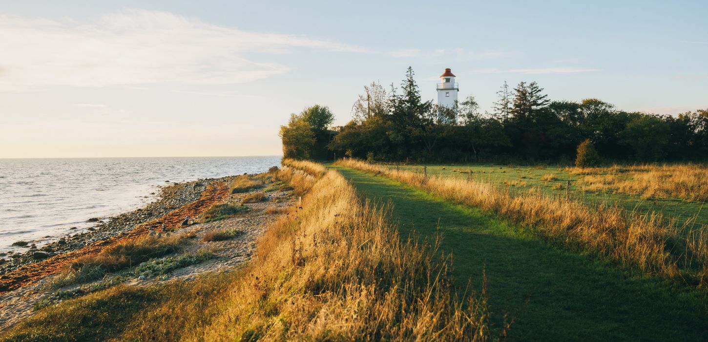 Knudshoved og Østerø Sø i efterårsfarver