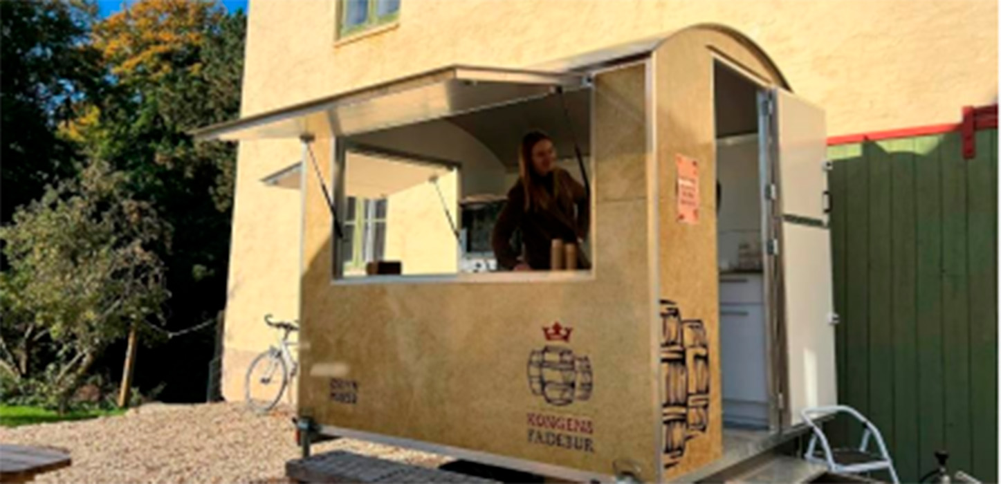 Kongens Fadebur foodtruck med historiske smagsprøver