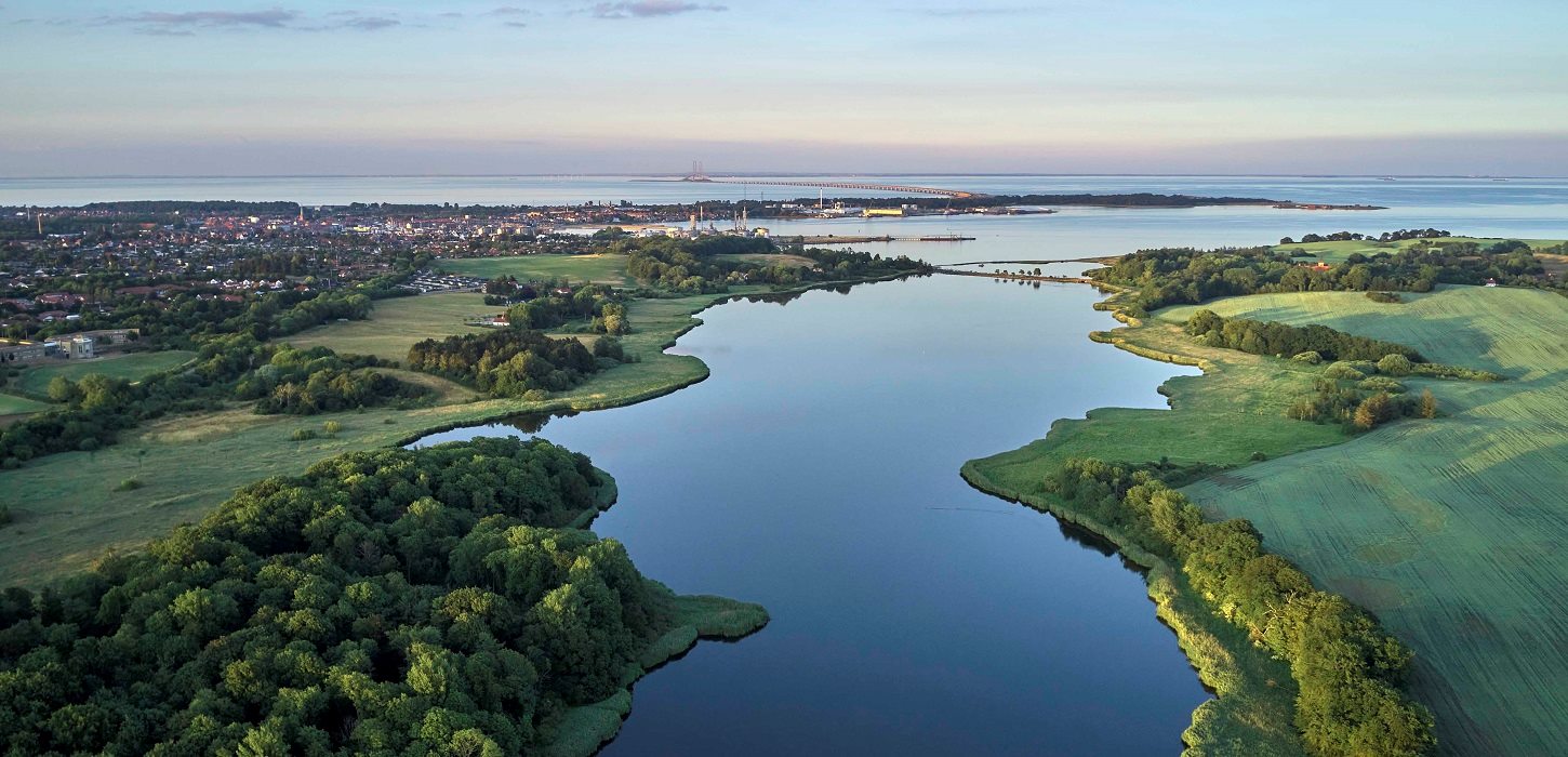 Udsigt over Holckenhavn Fjord i Vindinge Sogn ved Nyborg, Fyn