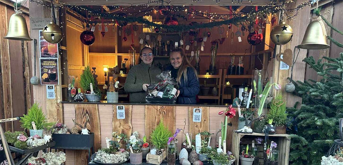 Damongaard Julerier vinder prisen for bedst julepyntet bod i 1. weekend til Jul i den gamle Kongeby, Nyborg
