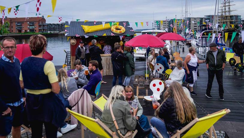 Stemningsbillede fra Havnen i Nyborg