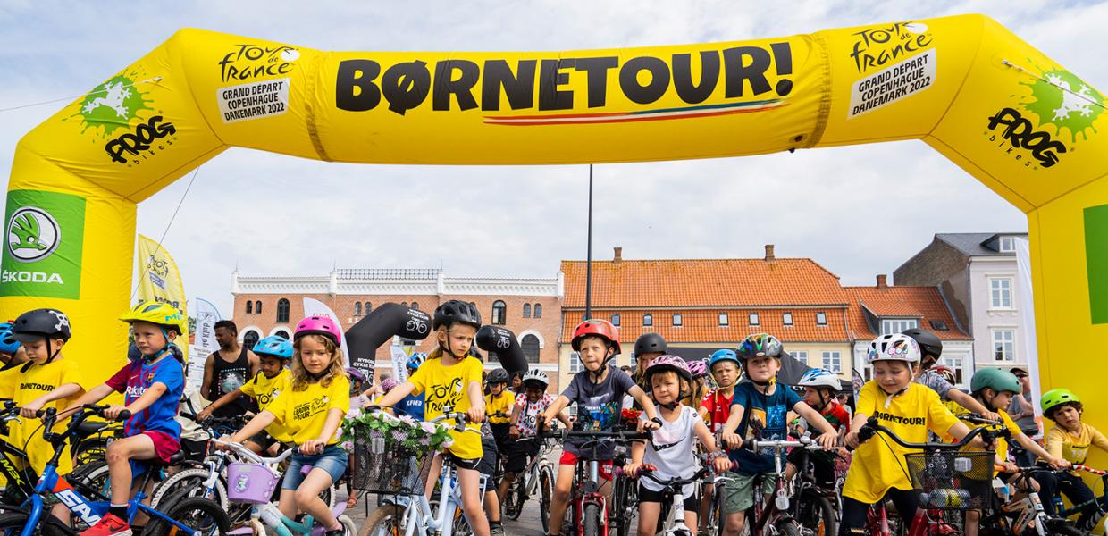 Børnetour startfelt på Torvet Nyborg